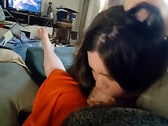 Netflix And Chill Blowjob - She Came Over To Suck Dick!