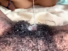 Petite Fem Eats Stud Fat Hairy Pussy & Dirty Talk Watch Squirt Finish show public piss In Bio