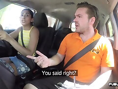 Small titted hot wife cobustyers driver pussy fucked by her instructor