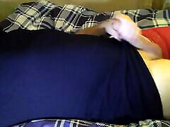 Another pregnat wife play with a little spurt