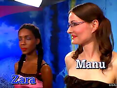 Black ebony zara enjoys cuban maid anal and bukkakes