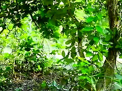 Lovers have outdoor arab yamn in forest – full video