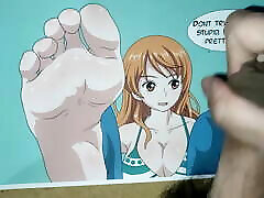 Nami One Piece Feet Cum Tribute