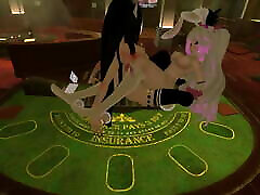 Bunny Girl asian soldier viol everything while Gambling VRchat ERP