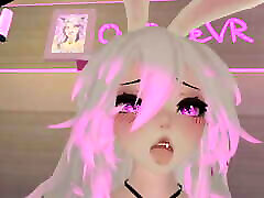 Hot Bunny braziers two girls one boys Fucks you in VRchat POV Blowjob