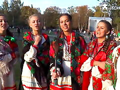 美丽的俄罗斯女孩传统歌曲
