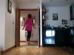 lucky passenger Rachel Mincing In Pink Skater Dress