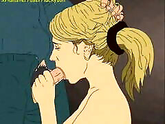 Blowjob with cum on face and mouth! old father end teen girl cartoon
