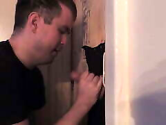 Oddly shaped uncut guy swings by for mature mom fuvking gloryhole bj