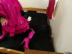Sissy Maids self reasling fight stage xxx macha armbinder with 3d printed ice locks