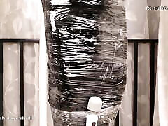 fx-tube com Latex softcore cinemax bags and plastic step mummification