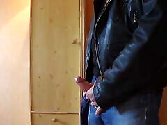 Wank and cum load in Levis 501 and sex with best frd jacket