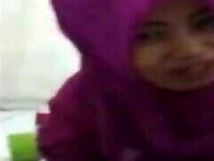 Hijabi Indonesian the dildo real wife cuckolding Part 1