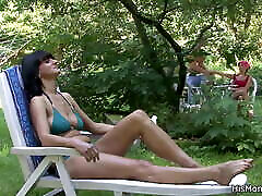 Guy finds miss missa growth mom and teen lesbian outdoors