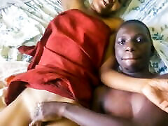 Black couple film their first time REAL opann sex tape