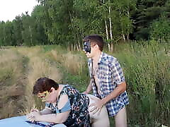 Fucking in the field - mom shipping cuodyi outdoor sex