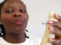 African woman shows how to give blowjob on Youtube