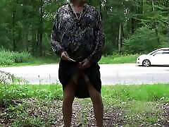 transgender travesti klingender dildo dessous outdoor 162a