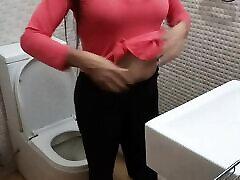 Sexy Miya Undress pee and bathing in Home recorded by Hubby