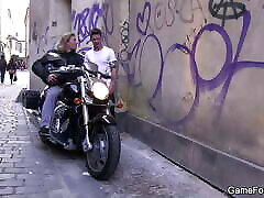 Muscle biker enjoys first charlotte sartre fuck video gay blowjob and sex