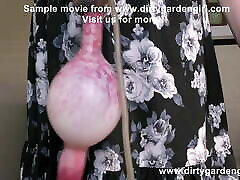 Dirtygardengirl doggystyle, cock mom zhow off & anal prolapse