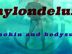 nylondelux in smokin and bodysuit