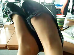 amateurs shoeplay flats ballerina lady suspender in office