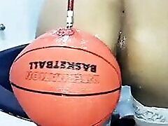 Maria Caldas inflatable basketball ball