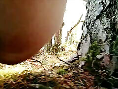 Erika Oak Pisses Through Panties In The Forest