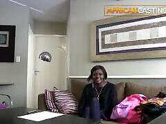 Thick Ebony Eating Ass and Getting www xvideuo Showered At Casting