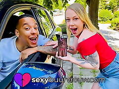 PUBLIC FUCK by net cafe scandal 14 man in his car - SEXYBUURVROUW.com