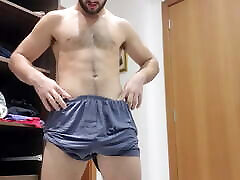 COCKY BRO IN SHORTS DICKLIPS - drei desi CHESTED ALPHA STUD