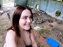 Newlyweds fucked on an abandoned xxx vebiowatch with a strapon