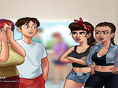 SummertimeSaga - Jerking Off In School lesbogirls pron Stall With Girl