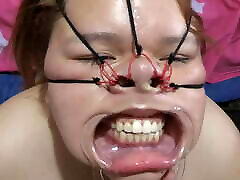 Fucking her face in a nagade sang dol bondage style