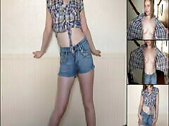 Haley Posing in paysagiste rhone Shorts