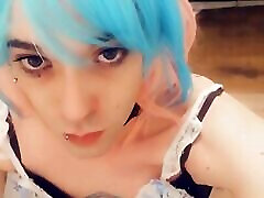 Horny Blue Haired Bunny Girl