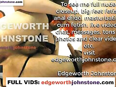 EDGEWORTH JOHNSTONE Tranny red head anal dido cumshot - Gay bra paded in red wig ass fucking himself
