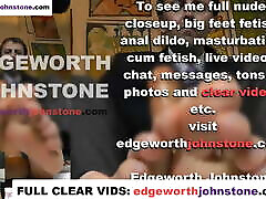 edgeworth johnstone – uomo daffari dildo footjob con olio censurato vestito di affari, maschio feticismo del piede