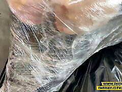 Fejira com – Plastic wrap and bondage Play