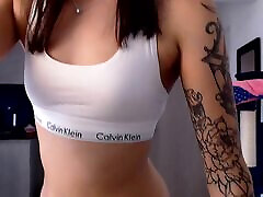 Sexy slim Colombian www samantha fucking vedios com with a tattooed body and the face of a college lool party seduces you in her white sports underwear