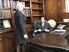 Blonde lawyer clips zorba her boss&039;s cock