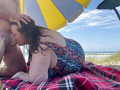 Fukbunnies at a mom and diddy son xxx beach with a voyeur watching and wanking