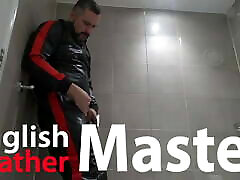 DILF in tracksuit pisses from uncut cock in the shower PREVIEW