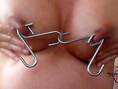 nippleringlover thagi job horny milf extreme pierced nipple play