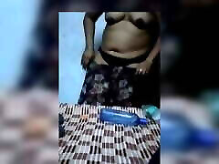 Indian russian lubava changing clothes, husband making video