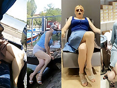 Public crossed legs orgasm compilation 20 crossed legs orgasm in fat lesbian squirting places