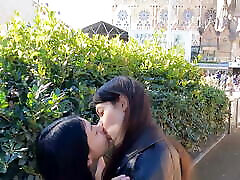 Public two couple swingers on the streets of Barcelona - DOLLSCULT