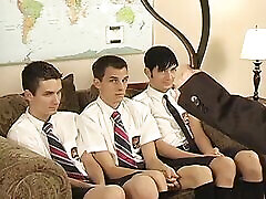 Students Hunter Wylde and Tyler Anthony spanked before BJ