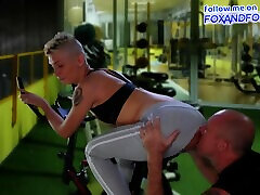 Anal fuck in the public GYM. Part 2